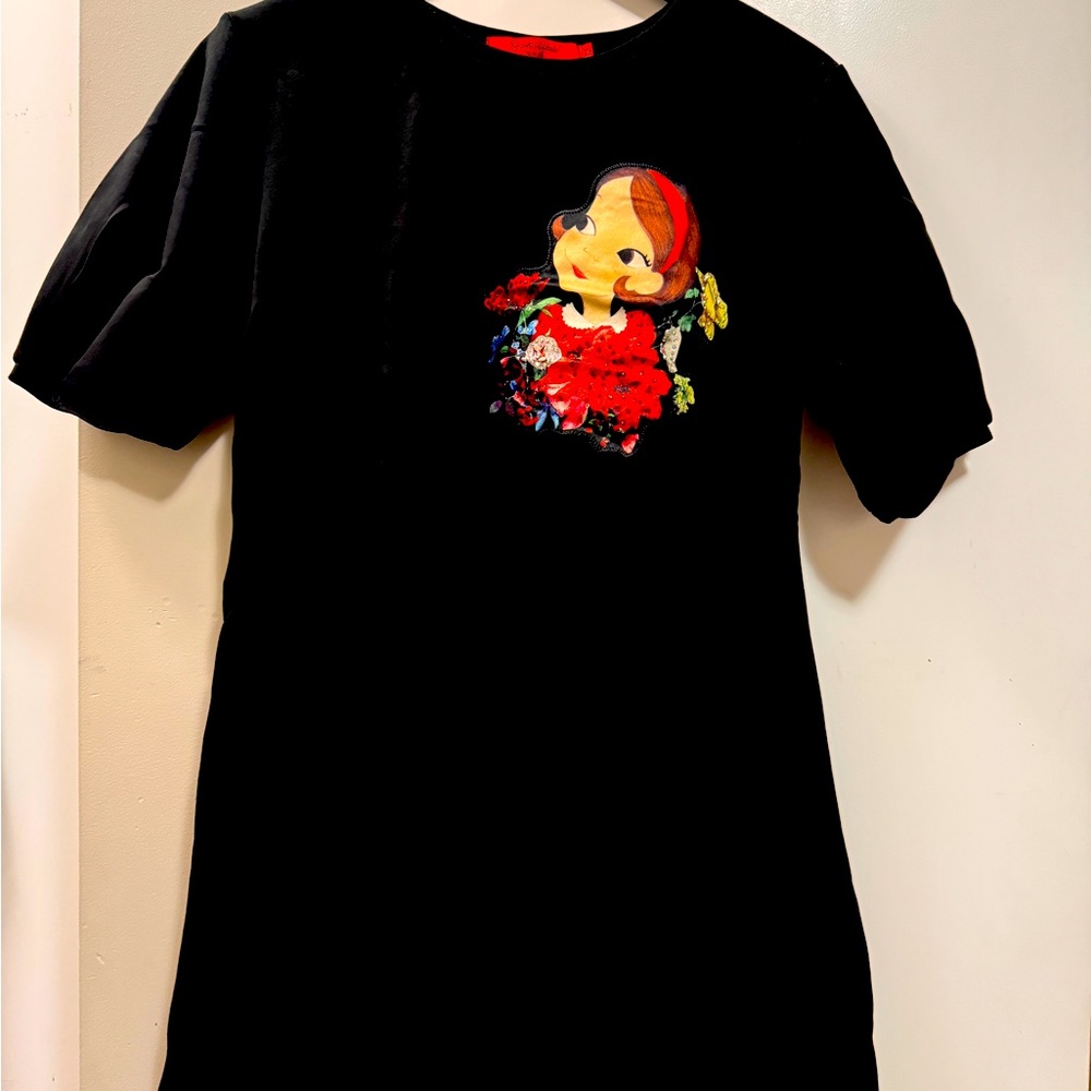 Korea bLack mini dress